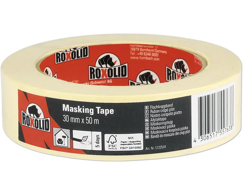 Roxolid maskeringstejp, 30 mm x 50 m