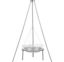 Grill med stativ, grillgaller och eldstad