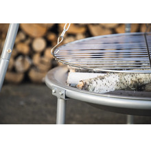 Roterande grill med vedträn