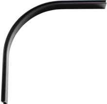 Böjd tätning för duschar