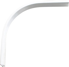 Böjd duschstång i metall