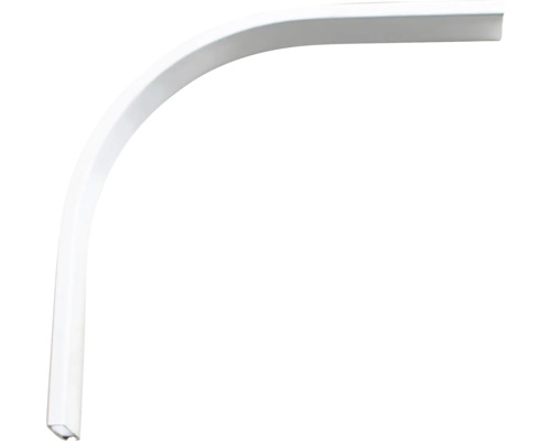 Böjd duschstång i metall