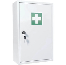 Första hjälpen-skåp med nyckel och grön korssymbol