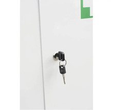 Första hjälpen-skåp med nyckel i låset