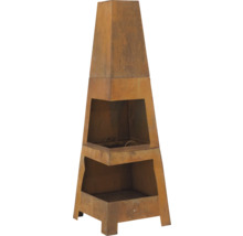 Trädgårdskamin av metall