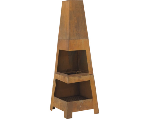 Trädgårdskamin av metall