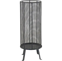 Eldkorg av metallgaller med tre ben