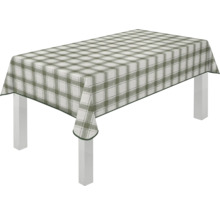 Bord med rutig bordsduk