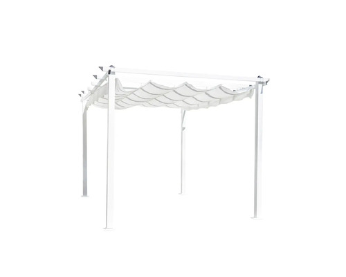 Pergola med tygtak för trädgården