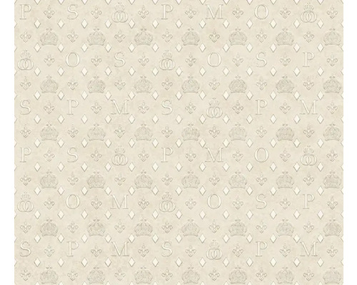 Tapet med kronor, liljor, romber och bokstäver