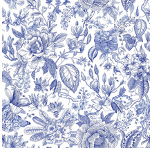 Blommönster med blommor och blad