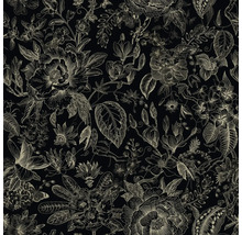 Blomstertapet med blommotiv och blad