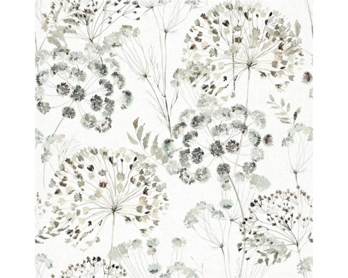 Tapet med blommigt akvarellmönster