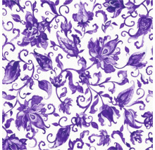 Dekorativt blommönster med blommor och slingor