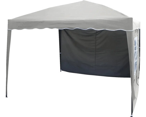 Paviljong VENTURE HOME Easy Up 295x250x295cm brun Grått hopfällbart partytält med sidoväggar för trädgården