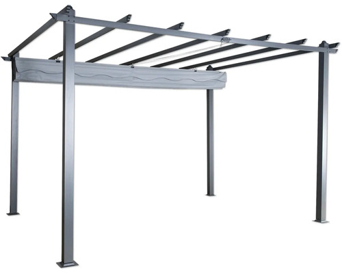 Pergola med utdragbart solskydd