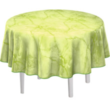 Runt bord med bordsduk