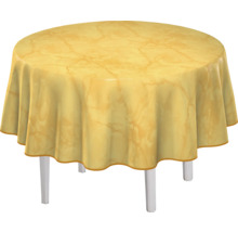 Runt bord med bordsduk