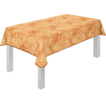 Bord med bordsduk i marmordesign