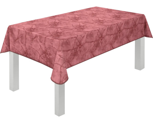 Bord med rosa bordsduk