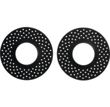 Två perforerade metallskivor för gör-det-själv-behov