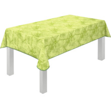 Bord med grön bordsduk