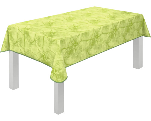 Bord med grön bordsduk