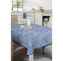 Bordsdekoration med vattenavvisande duk i marmordesign på ett matbord