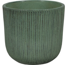 Dekorativ blomkruka med vertikala spår