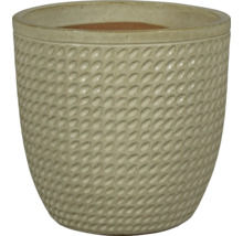 Keramisk blomkruka med strukturerad yta