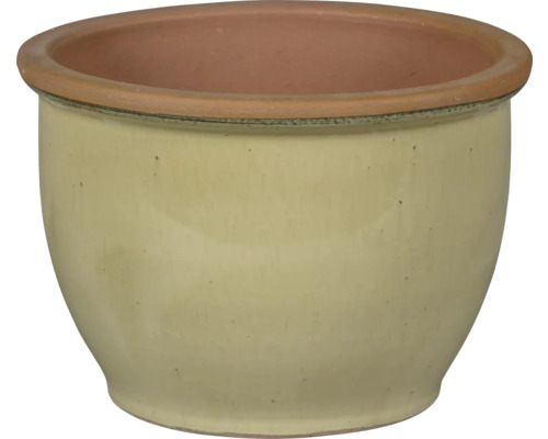 Kruka FLORASELF Roma glaserad keramik Ø30x22cm creme Blomkruka av keramik