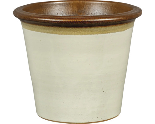 Kruka FLORASELF glaserad keramik Ø41x35cm creme Keramisk blomkruka