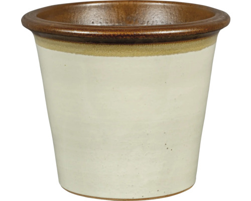 Kruka FLORASELF glaserad keramik Ø55x46,5cm creme Blomkruka i keramik