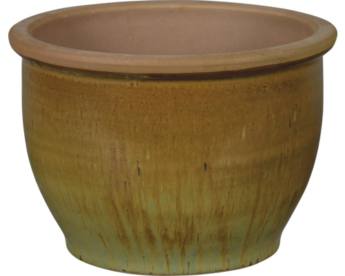 Kruka FLORASELF Roma glaserad keramik Ø30x22cm guld Blomkruka i keramik