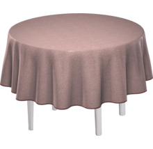 Runt bord med bordsduk
