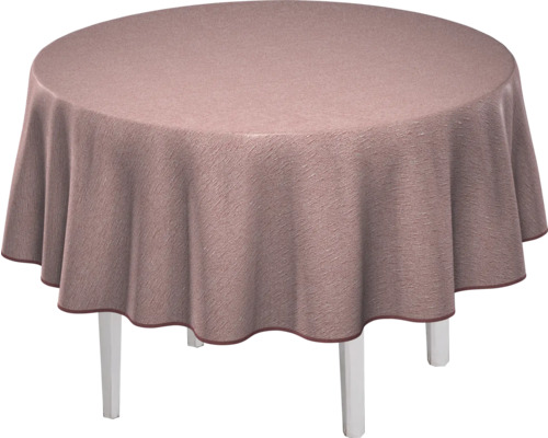 Runt bord med bordsduk