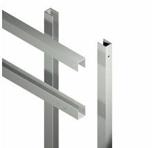 Metallprofiler i U-form med hål