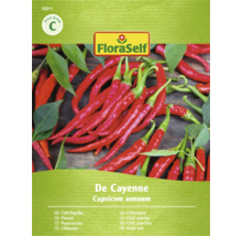 FloraSelf Chilipeppar De Cayenne fröförpackning