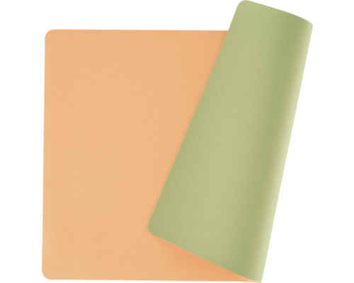 Vändbart underlägg i orange och grönt