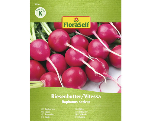 Rädisefrö FLORASELF 'Riesenbutter/Vitessa' FloraSelf fröpåse med jätterättika