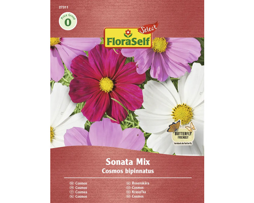 FloraSelf Cosmos bipinnatus Sonata Mix fröpaket