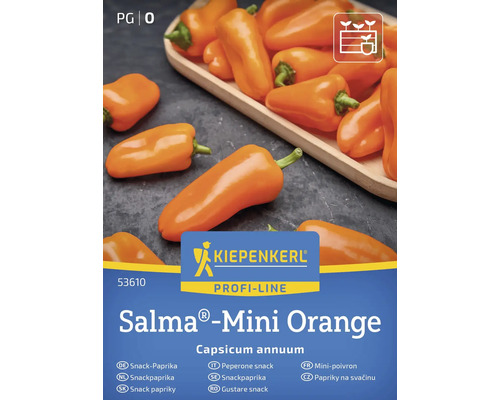 Paprikafrö KIEPENKERL Snackspaprika 'Salma-Mini Orange' Kiepenkerl Salma Mini Orange Snackpaprikafrön