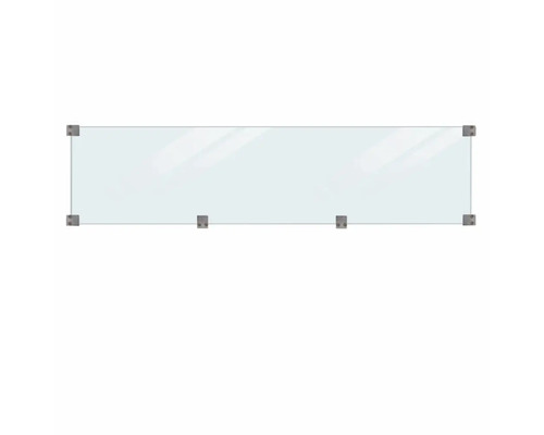 Glasstaket med fästen