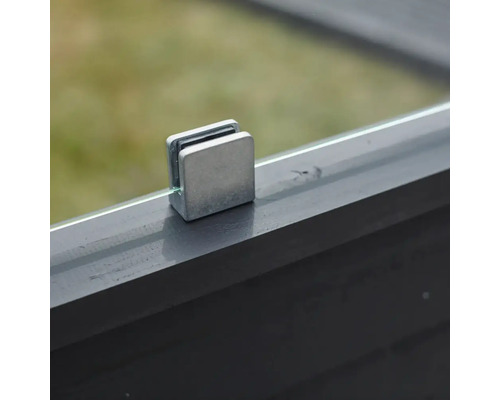 Glashållare för fastsättning av glasskivor