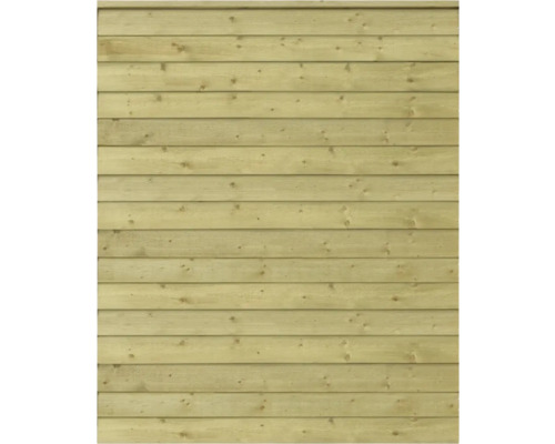 Träfasad med horisontella brädor