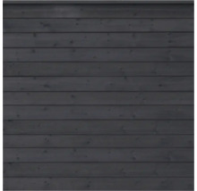 Trävägg med horisontella brädor