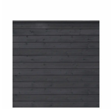 Trävägg med horisontella brädor