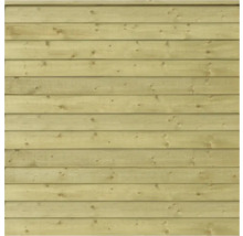 Träfasad med horisontella brädor