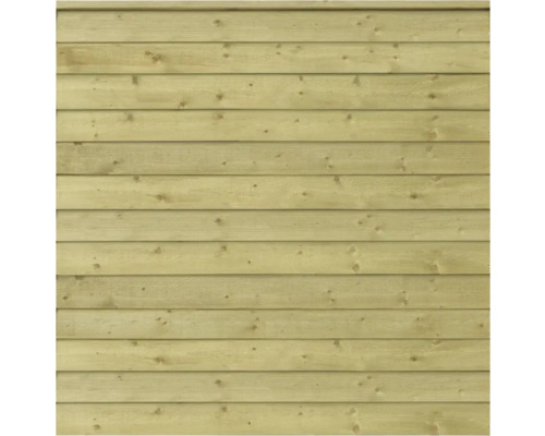 Träfasad med horisontella brädor