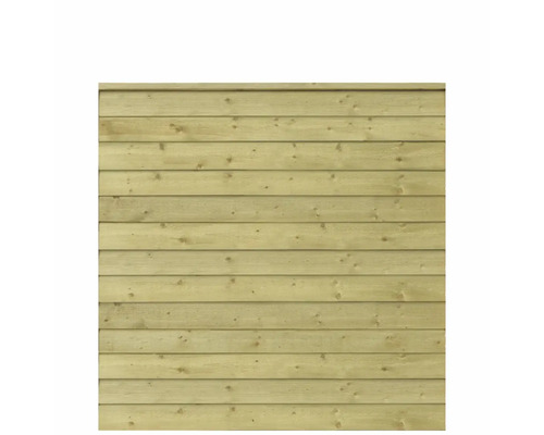 Trästaketselement av horisontella brädor